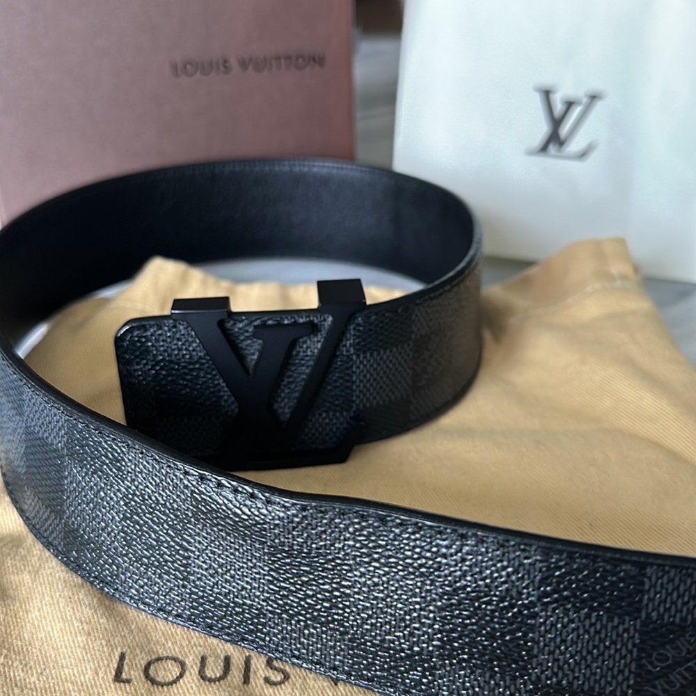 Authentic LV Damier Graphite Belt M9808 - Picture 13 of 14